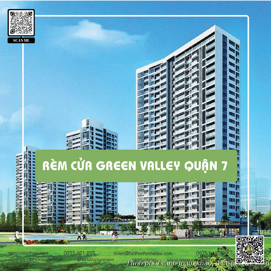 Mẫu rèm cửa chung cư Green Valley quận 7 | Rèm Bình An