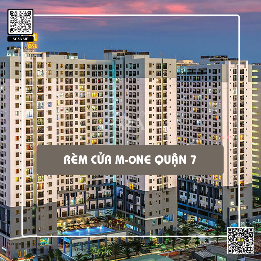 Mẫu rèm cửa đẹp chung cư M-One Quận 7 - Rèm Bình An