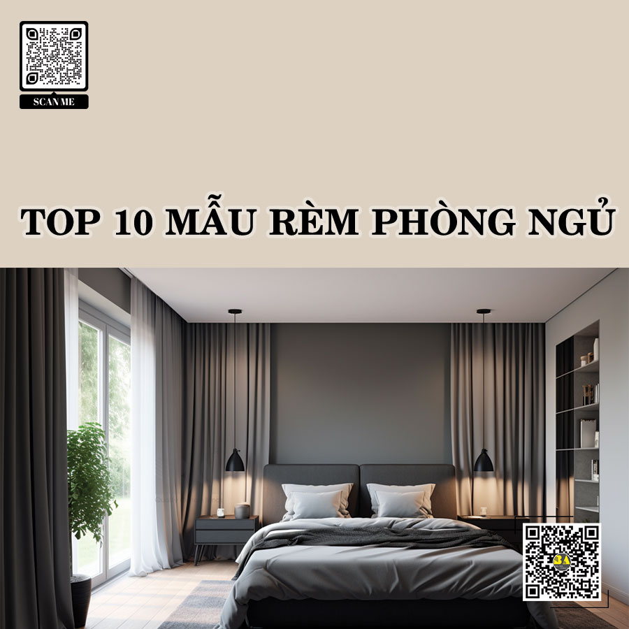 Top 10 Mẫu Rèm Phòng Ngủ Bán Chạy - Rèm Cửa Bình An