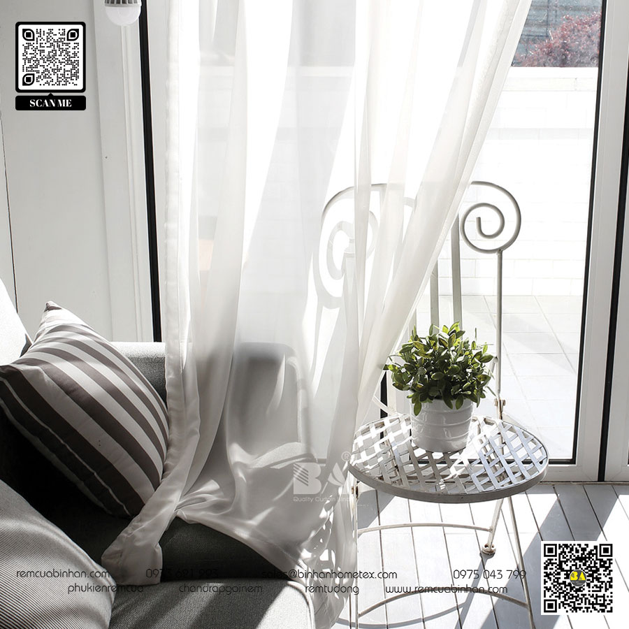 Top 10 mẫu rèm voan đang được yêu thích nhất hiện nay