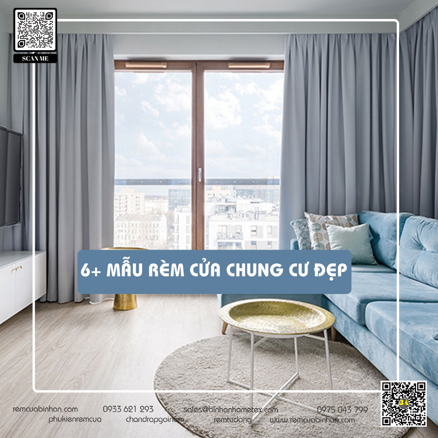 Top 06 mẫu rèm cửa chung cư căn hộ đẹp - Rèm Bình An