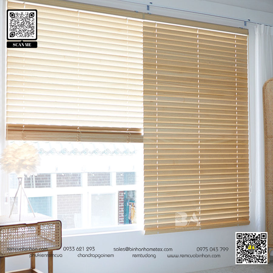 Top địa chỉ mua rèm sáo gỗ uy tín tại TP HCM - Rèm cửa Bình An