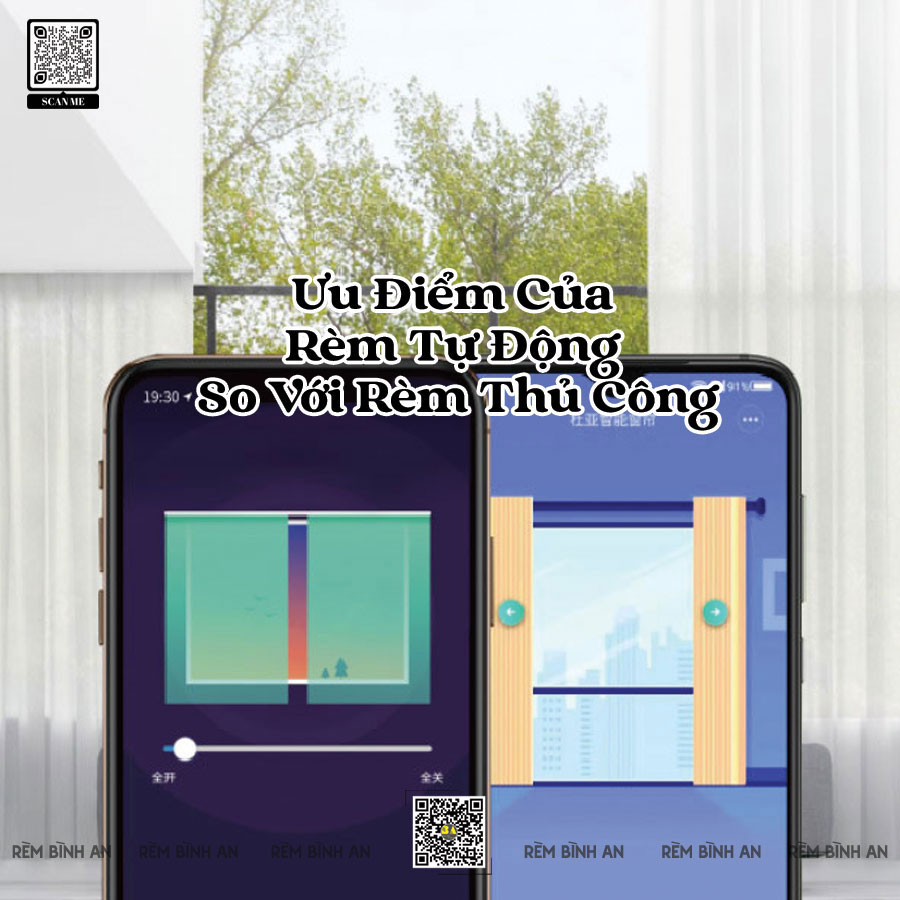 Ưu Điểm Rèm Tự Động So Với Rèm Thủ Công - RÈM BÌNH AN