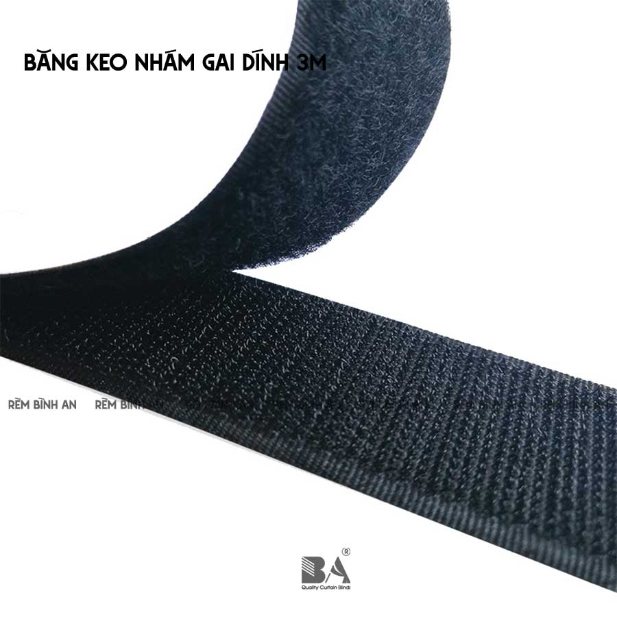 1 Cuộn 25 mét Keo 2 Mặt 3M Băng Gai Dính Velcro Bản 38mm