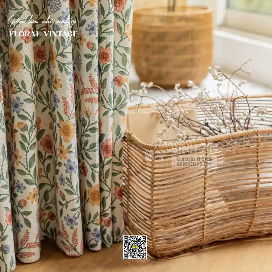 DAISY English Cottage Floral Curtains | Custom Made | BINH AN-3