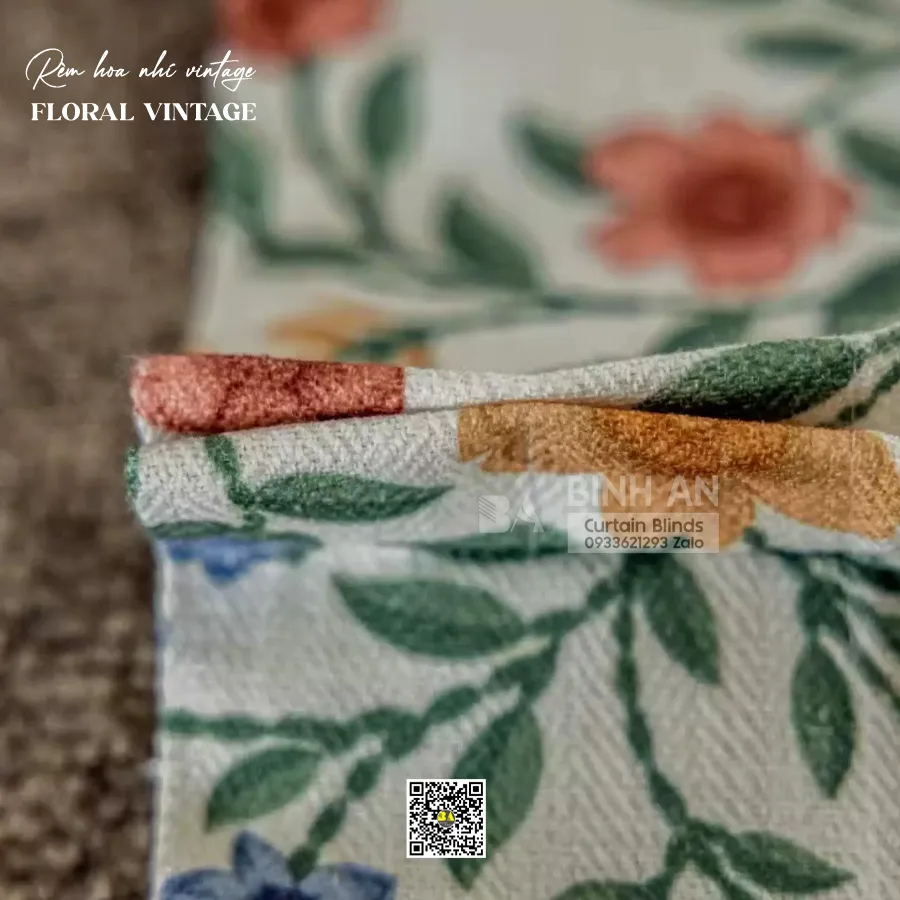DAISY English Cottage Floral Curtains | Custom Made | BINH AN-4