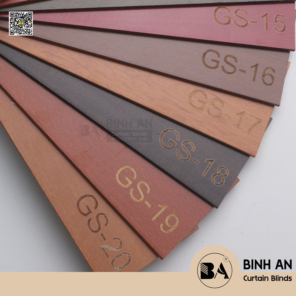 Rèm gỗ sồi Nga hệ 1 dây cao cấp