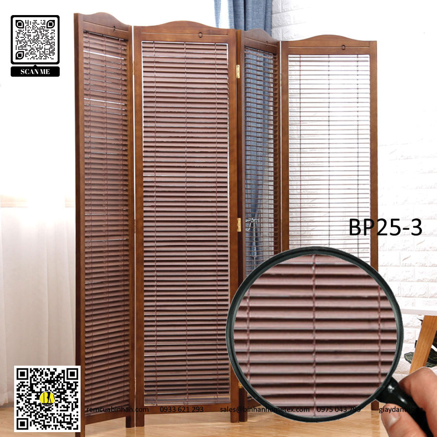 Bình phong khung gỗ lá gỗ - Giá rẻ, chất lượng tốt