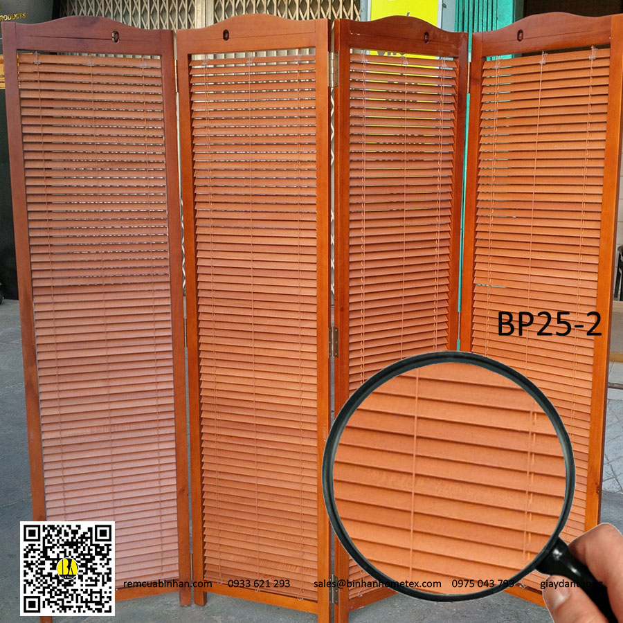 Bình phong khung gỗ lá gỗ - Giá rẻ, chất lượng tốt