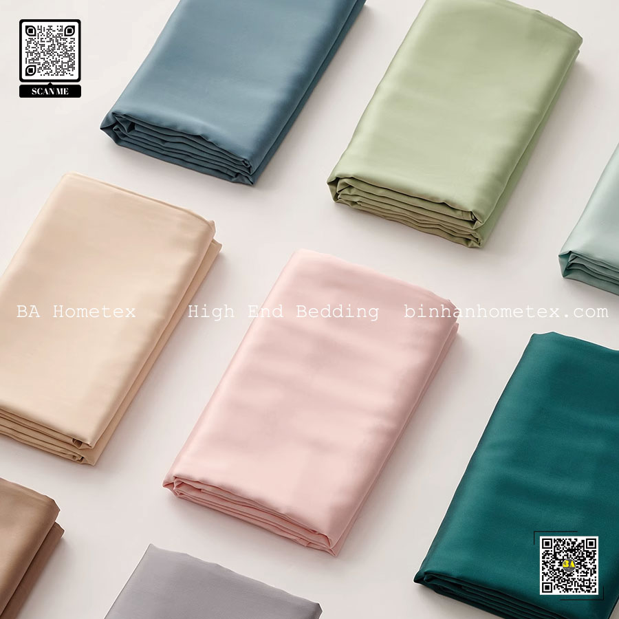 Bộ 3 Món Vỏ Gối và Drap Giường Lụa TENCEL 60S