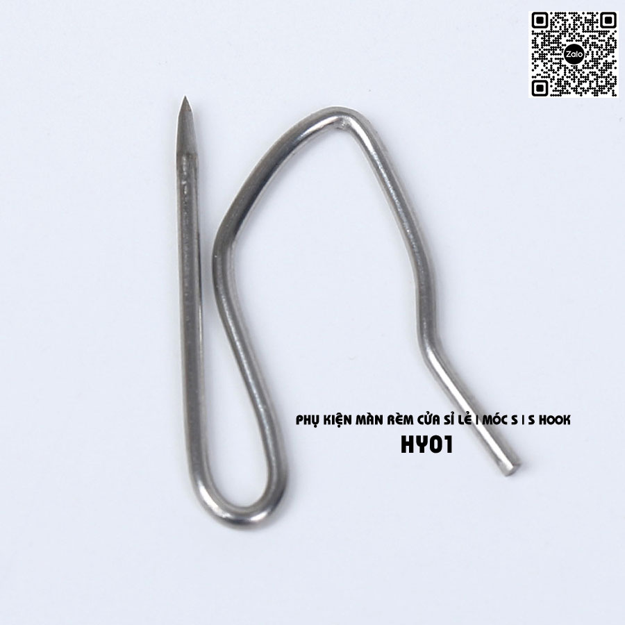 COMBO 70 Cái Móc S Treo Rèm Cửa S Hook Curtain Móc S Trắng