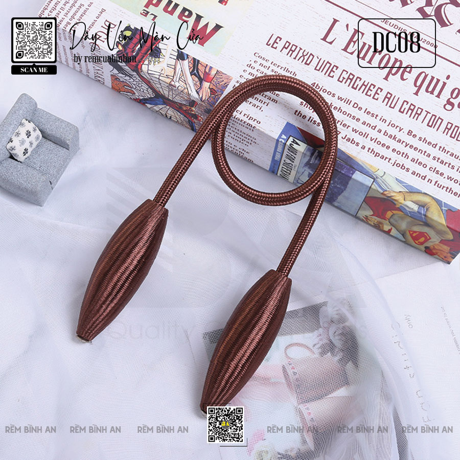 Dây Cột Rèm Tự Tạo Hình Thông Minh - Quả Trám Xinh Xắn DC08