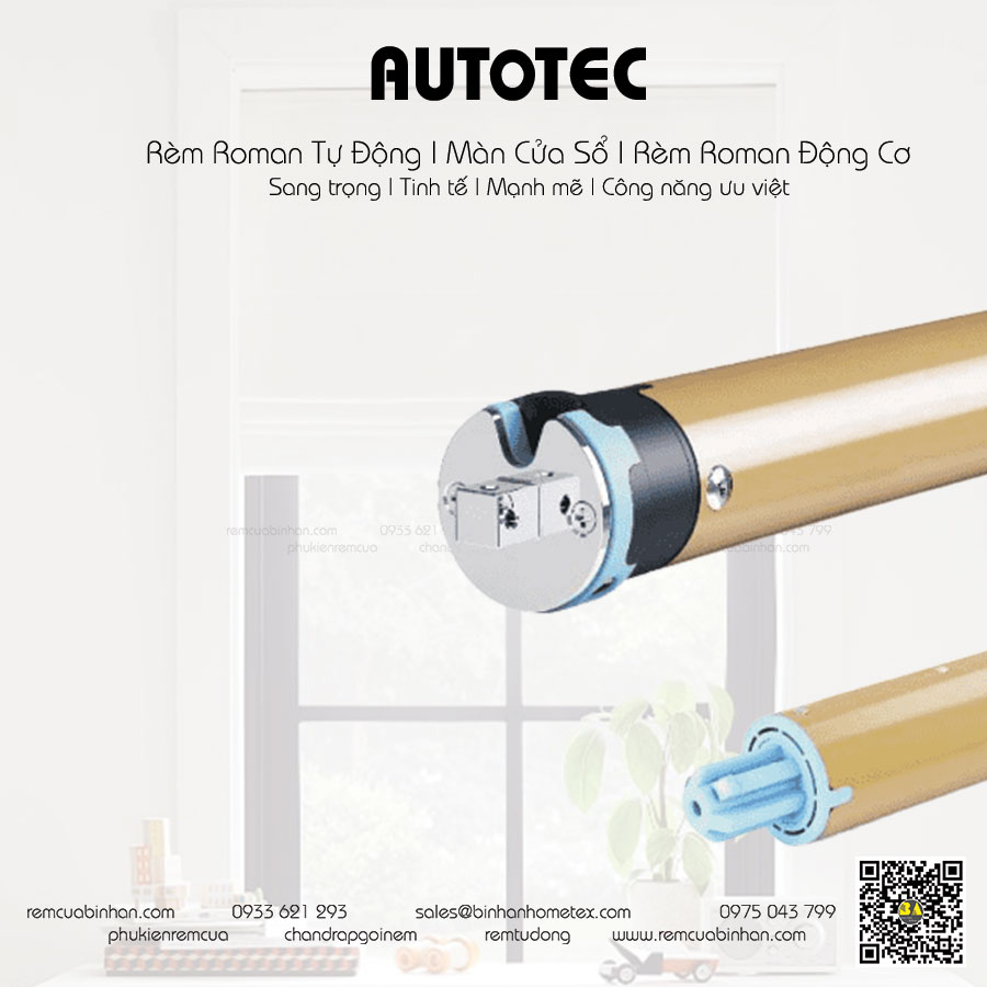 Động Cơ Rèm Roman Tự Động AUTOTEC Màn Roman Tự Động