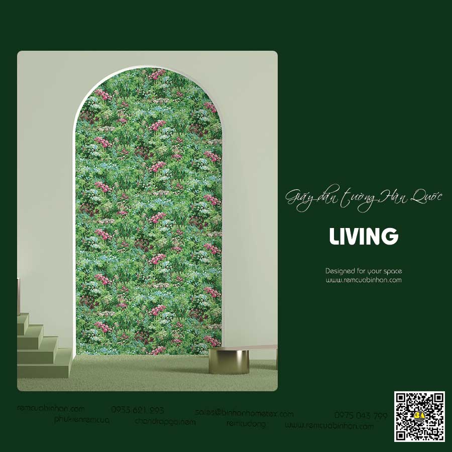Giấy Dán Tường Hàn Quốc LIVING Mẫu Giấy Dán Tường Đẹp