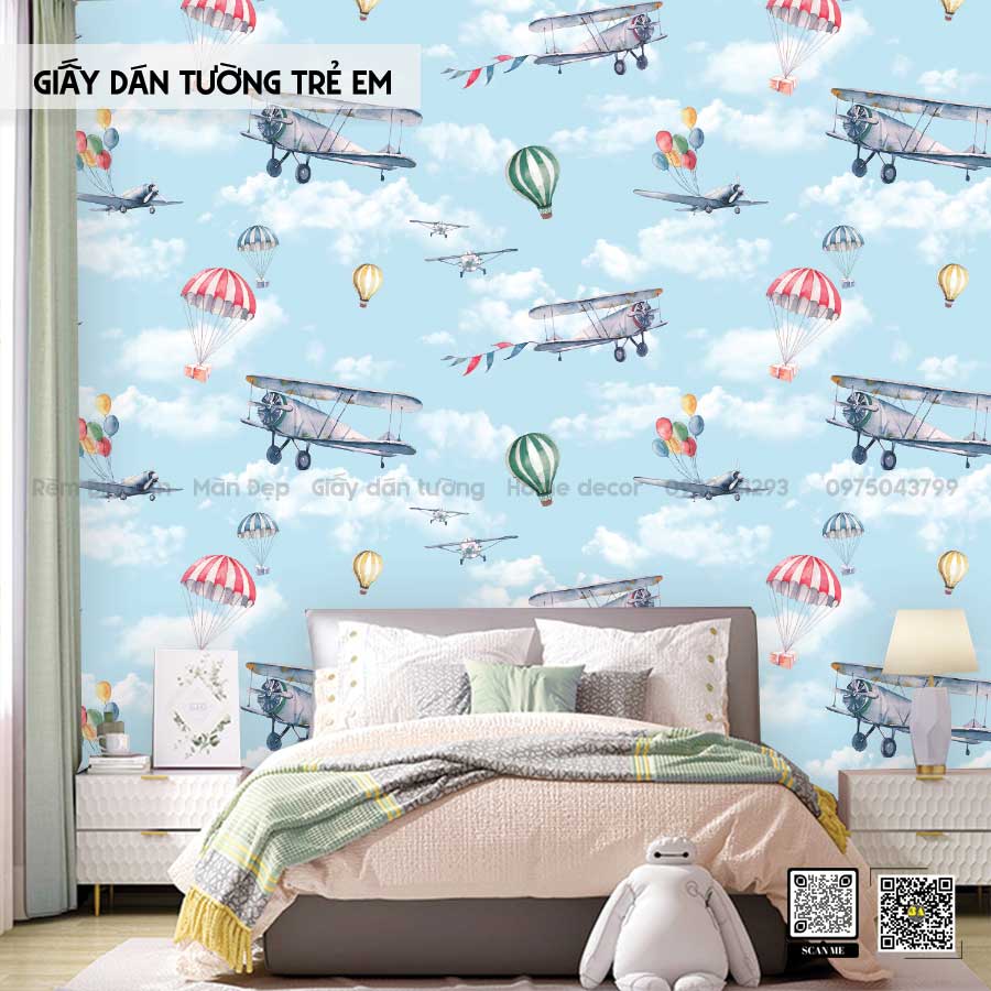 Giấy Dán Tường Trẻ Em: Hoạt Hình, Ô Tô | Bình An