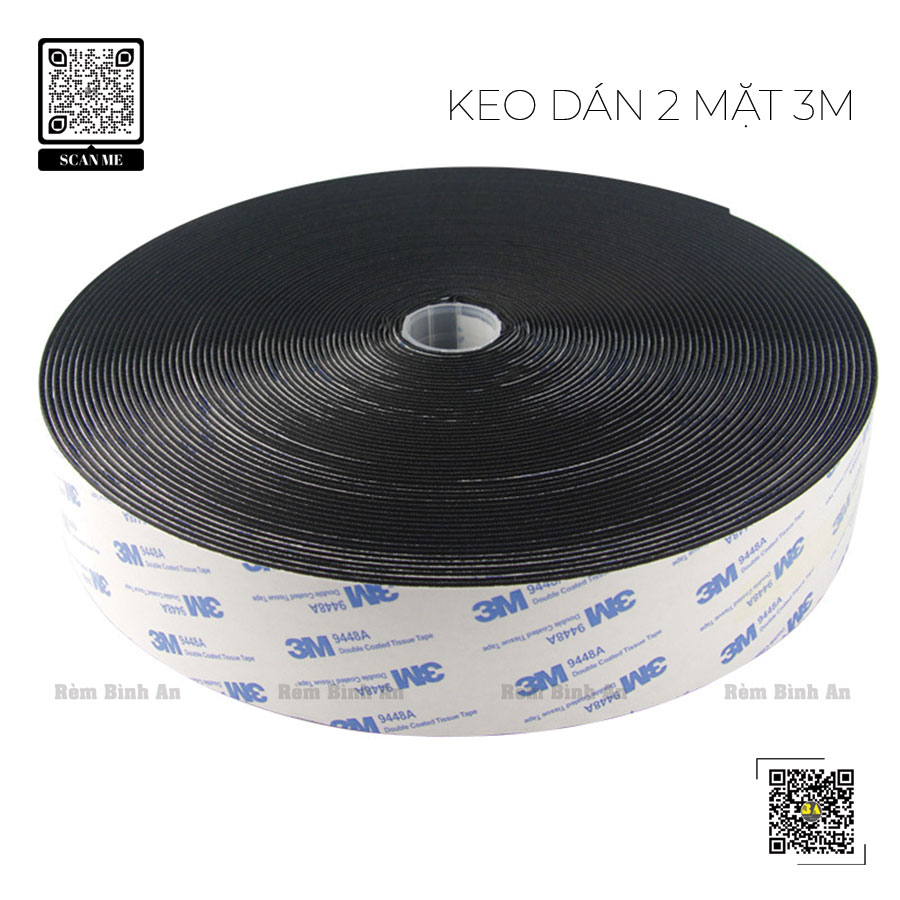 Keo 2 Mặt 3M Băng Gai Dính Velcro Dán Xé Treo Đồ Tiện Lợi