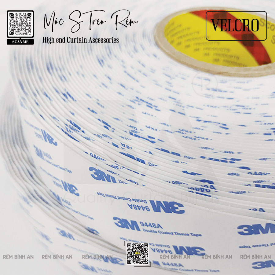 Keo dán gai nhám 2 mặt 3M - 1 mét, dính siêu chắc Bản 3.8CM