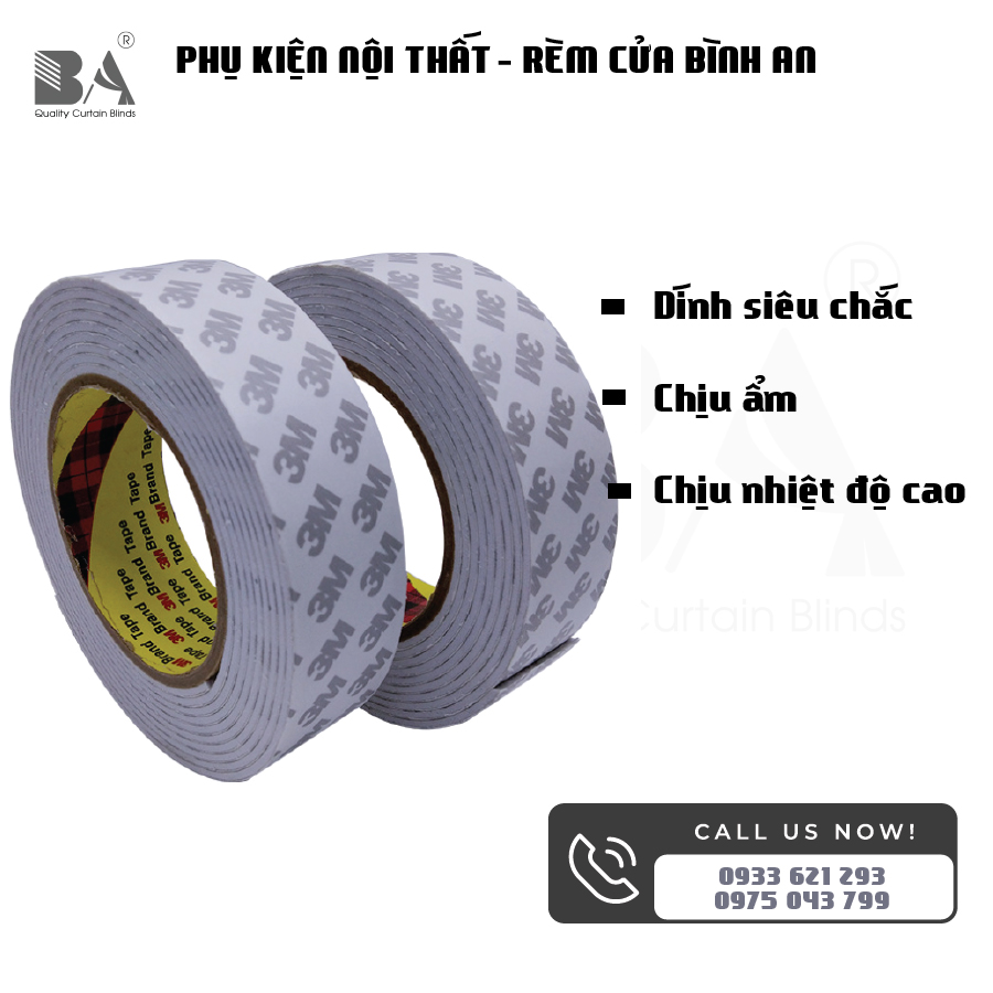 Keo Xốp Dính 3M 9080HL - Chống Ẩm, Chịu Nhiệt Cao Bản 2cm Dài 3m