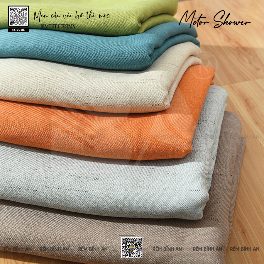 Màn Chống Nắng METOR SHOWER - Vải Bố Thô Mưa Sao Băng