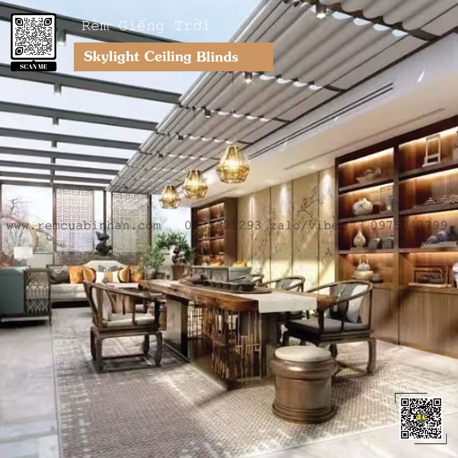 Màn Cửa Giếng Trời Rèm Che Bình An | Chất Lượng Đỉnh Cao