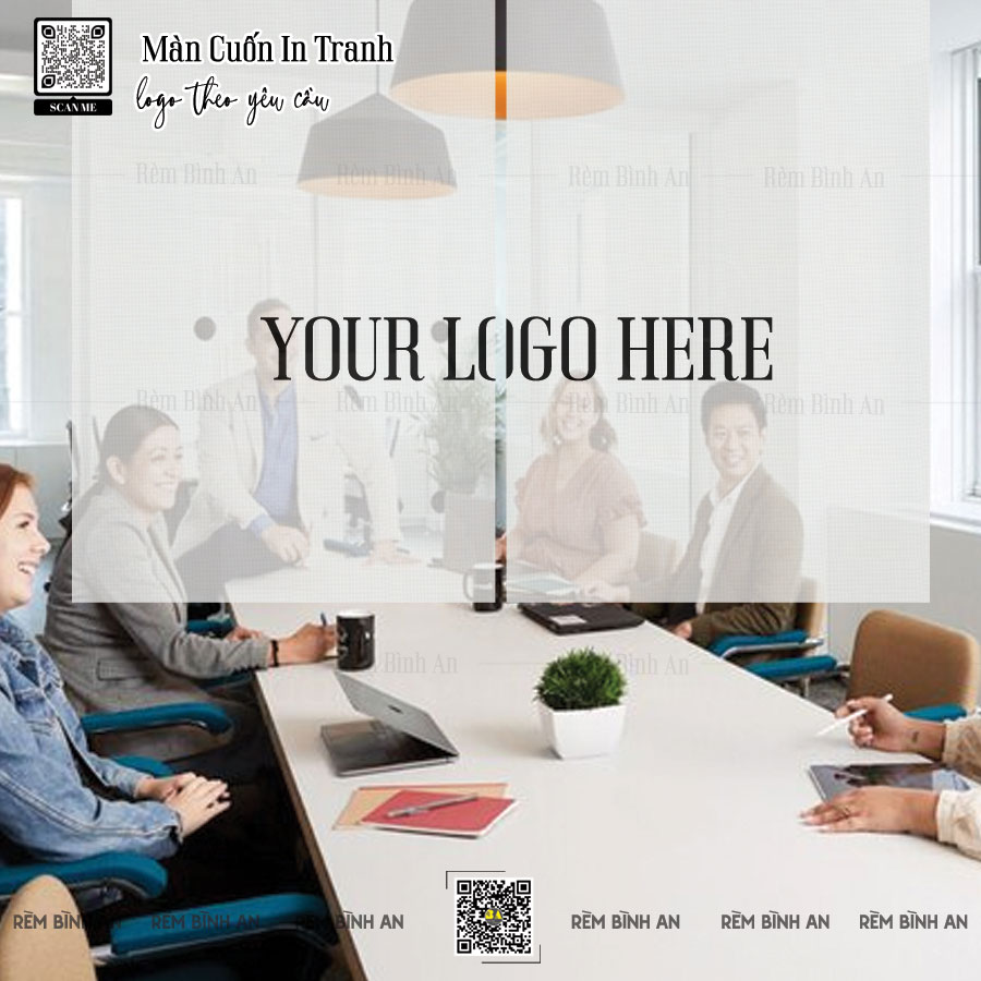 Màn cuốn in logo thương hiệu