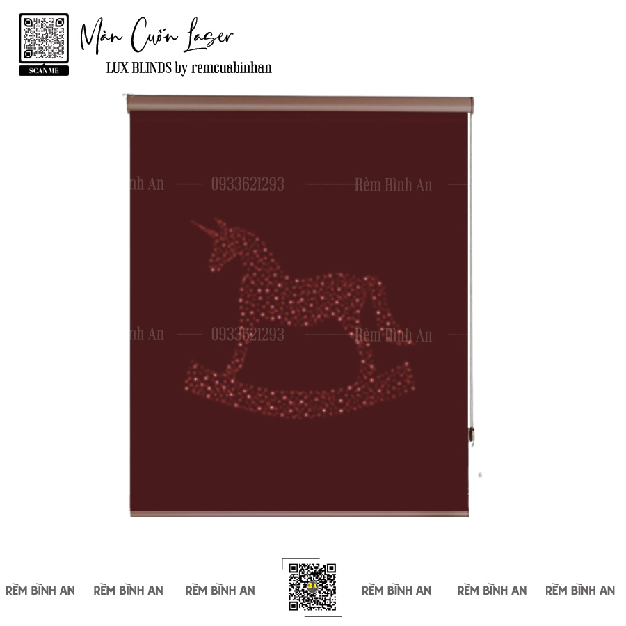 Màn Cuốn Xuyên Sáng Laser Phòng Bé