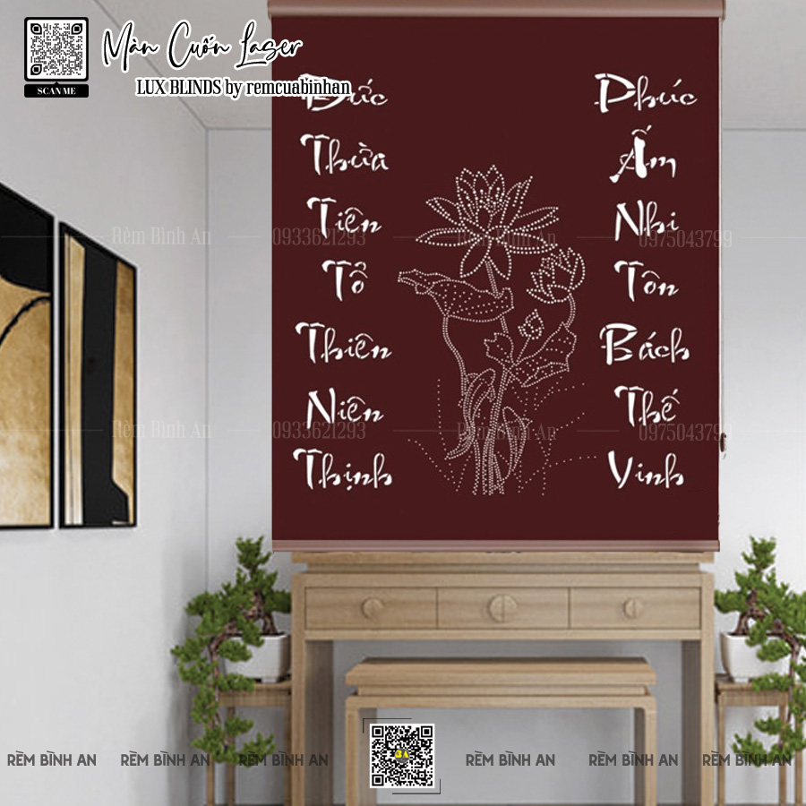 Màn Cuốn Xuyên Sáng Laser Phòng Thờ