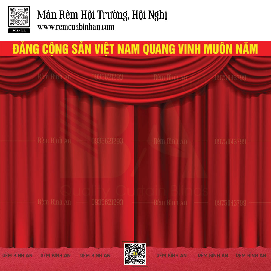 Màn Sân Khấu Hội Nghị Giá Rẻ - Vải Thun Cao Cấp