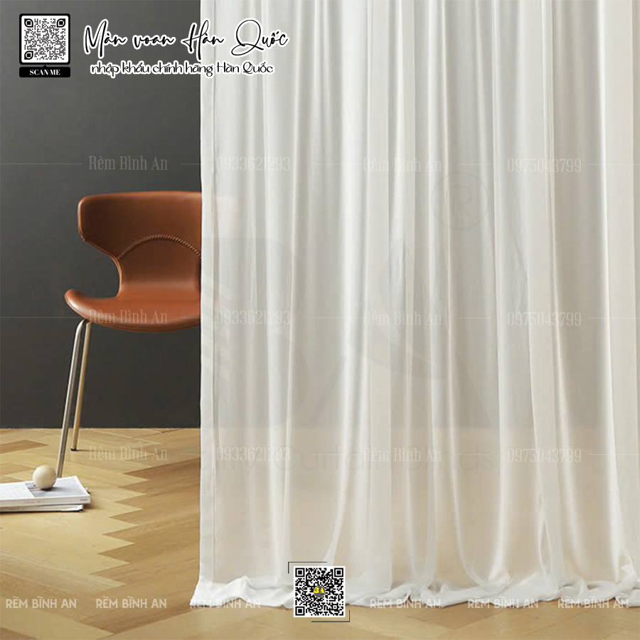 Màn voan cao cấp Hàn Quốc cho biệt thự, villa