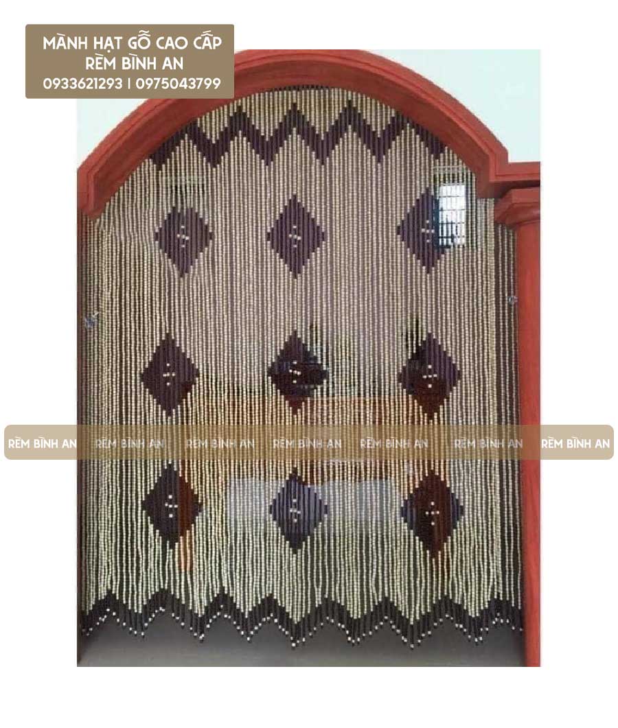 Mành Hạt Gỗ Che Lối Ra Vào