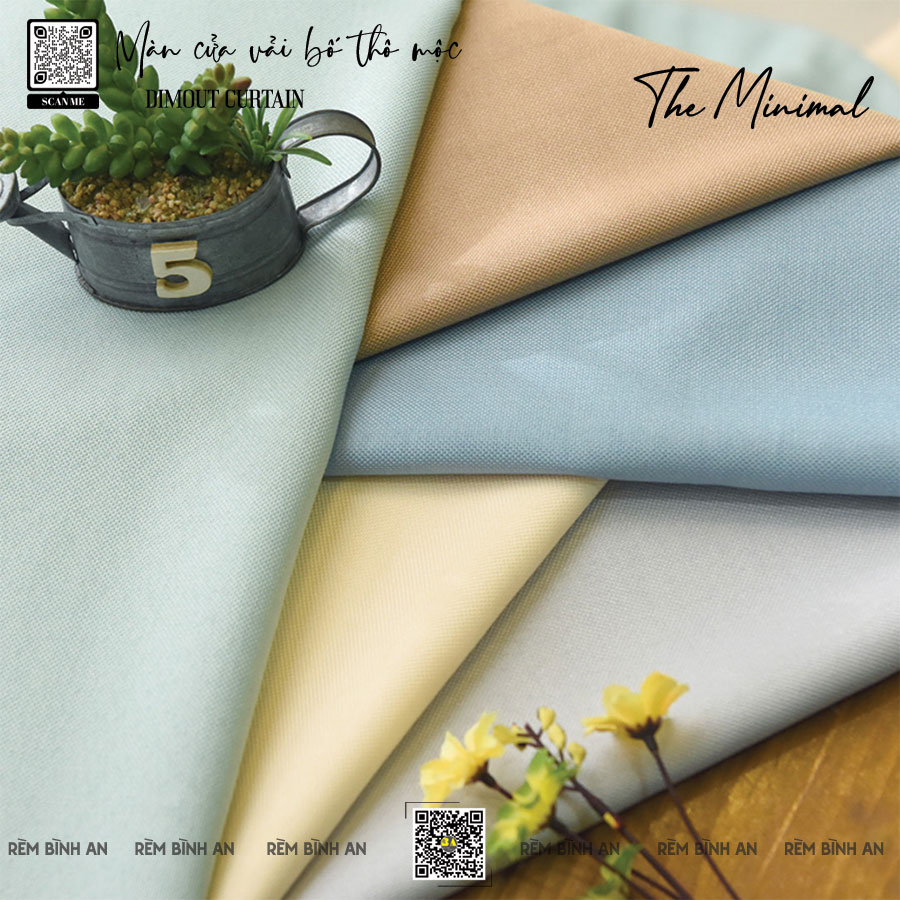 MINIMAL - Màn Cửa Vải Bố Phong Cách Tối Giản Bắc Âu
