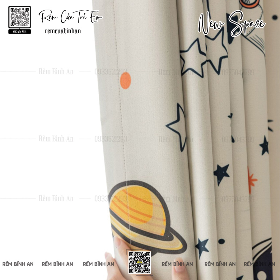 NEW SPACE Màn Cửa Phi Hành Gia Cho Bé