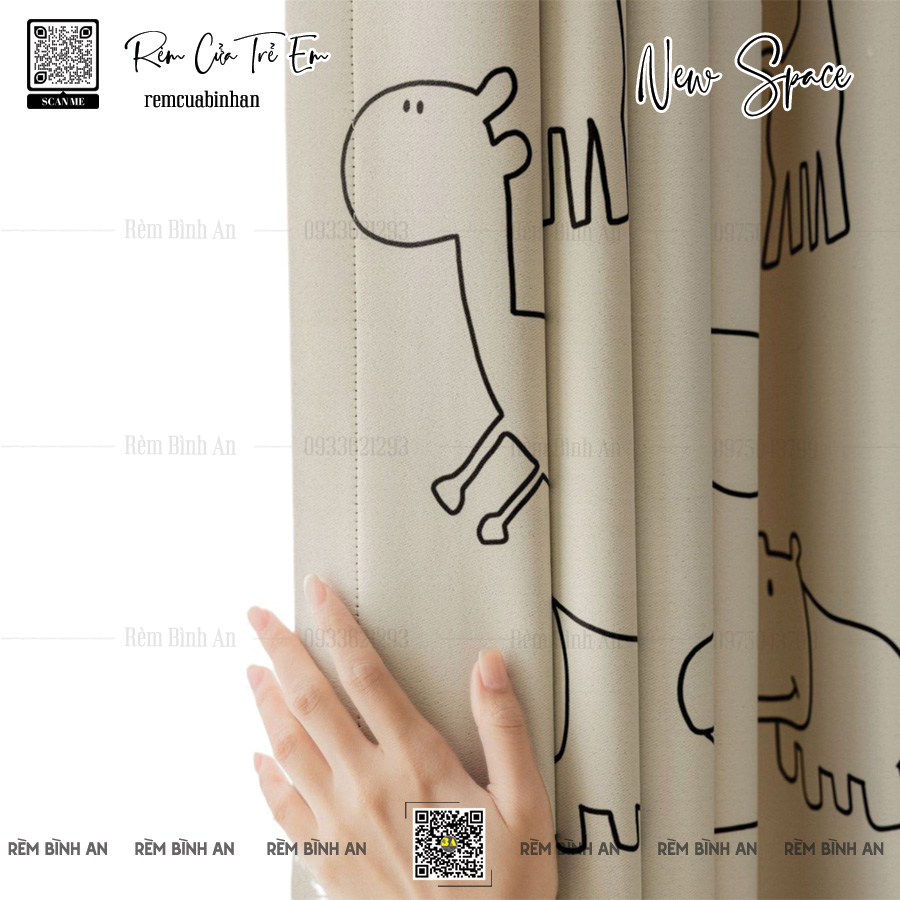 NEW SPACE Rèm Cửa Hươu Cao Cổ