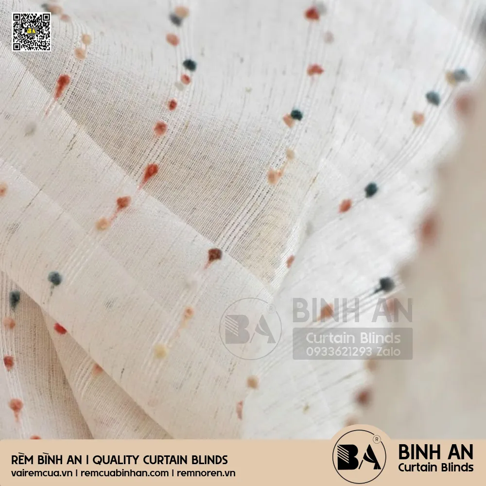 Rèm Voan Chấm Bi Nhiều Màu – Candy Dots