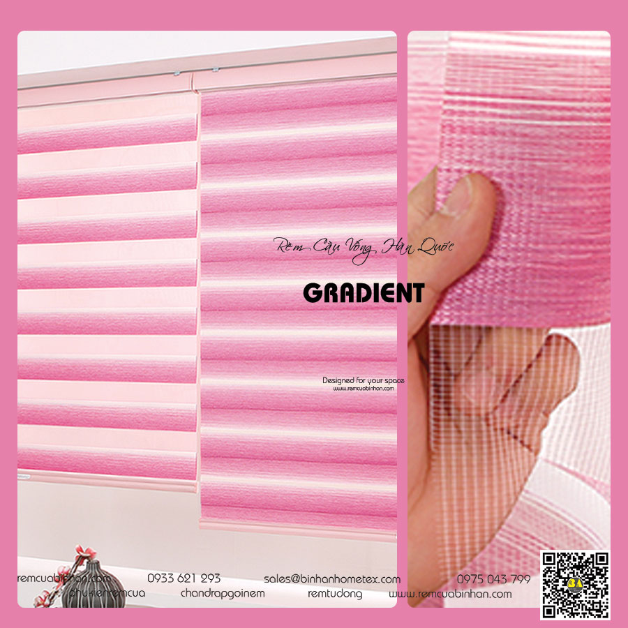 Rèm cầu vồng Hàn Quốc Màn cầu vồng RAINBOW Màn Cửa Sổ Đẹp