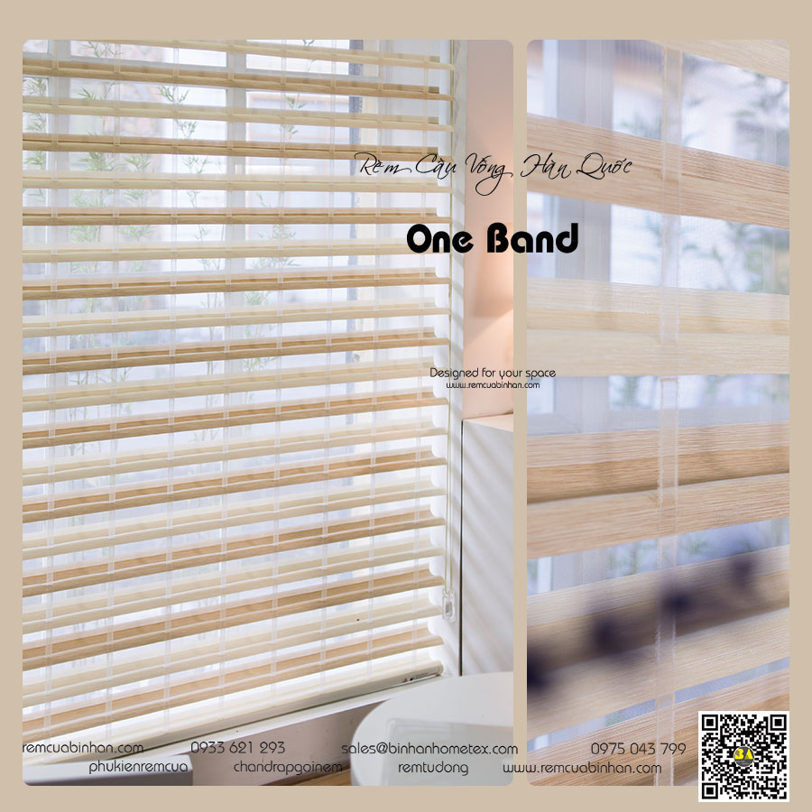 Rèm Cầu Vồng Hàn Quốc ONE BAND Mành Triple Shade Rèm Hàn Quốc