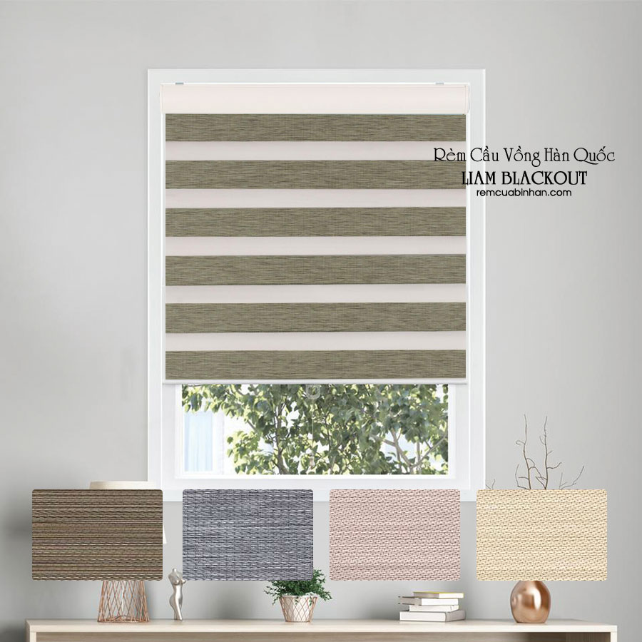 Rèm Cầu Vồng LIAM BLACKOUT Màn Cầu Vồng Chống Nắng Rèm Cửa Sổ
