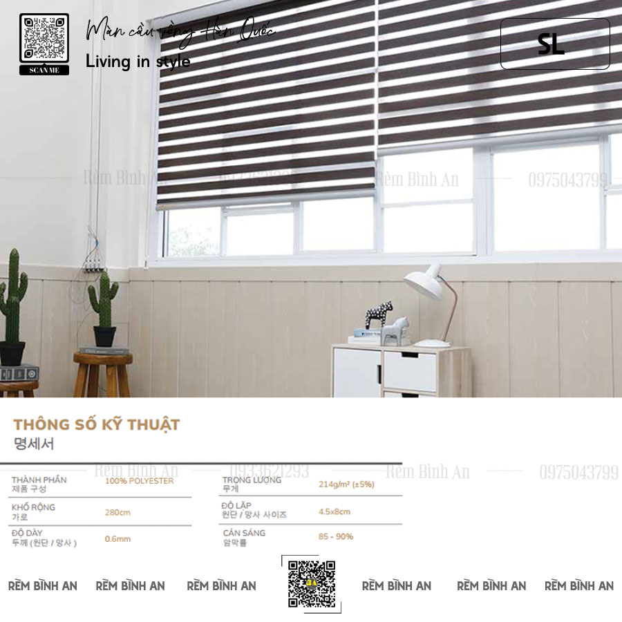 Rèm Cầu Vồng SHANLEY – Chống Nắng, Cách Nhiệt, Chống Tia UV-2