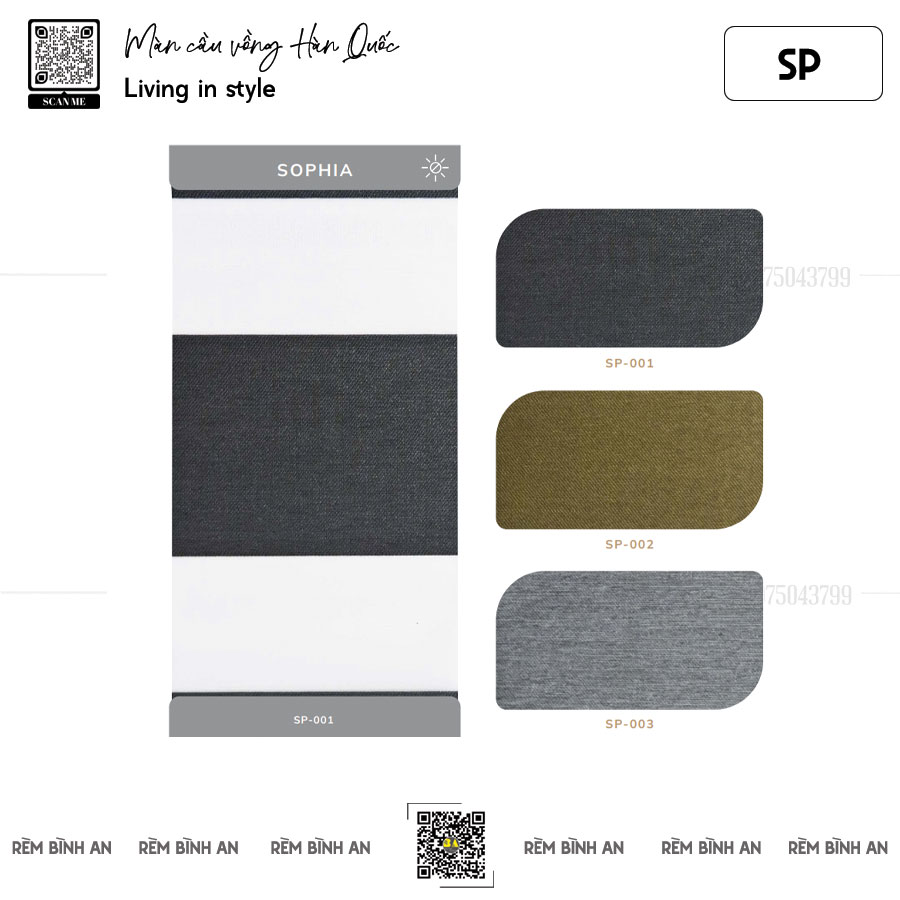 Rèm Cầu Vồng SOFIA Padora – Chống Nắng, Cách Nhiệt Hiệu Quả