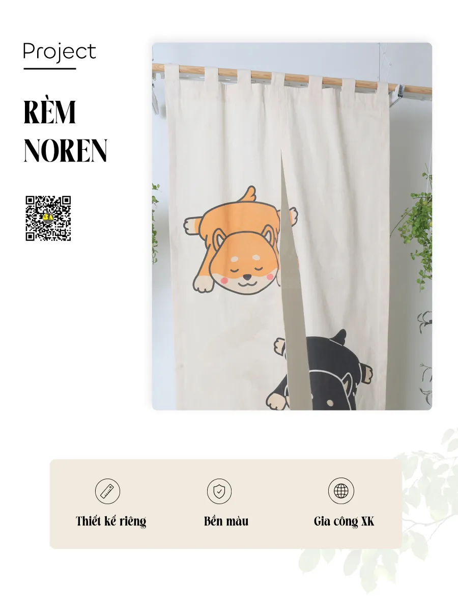 Rèm Cho Bé In Động Vật – Rèm Che Cửa Ngăn Phòng Căn Hộ
