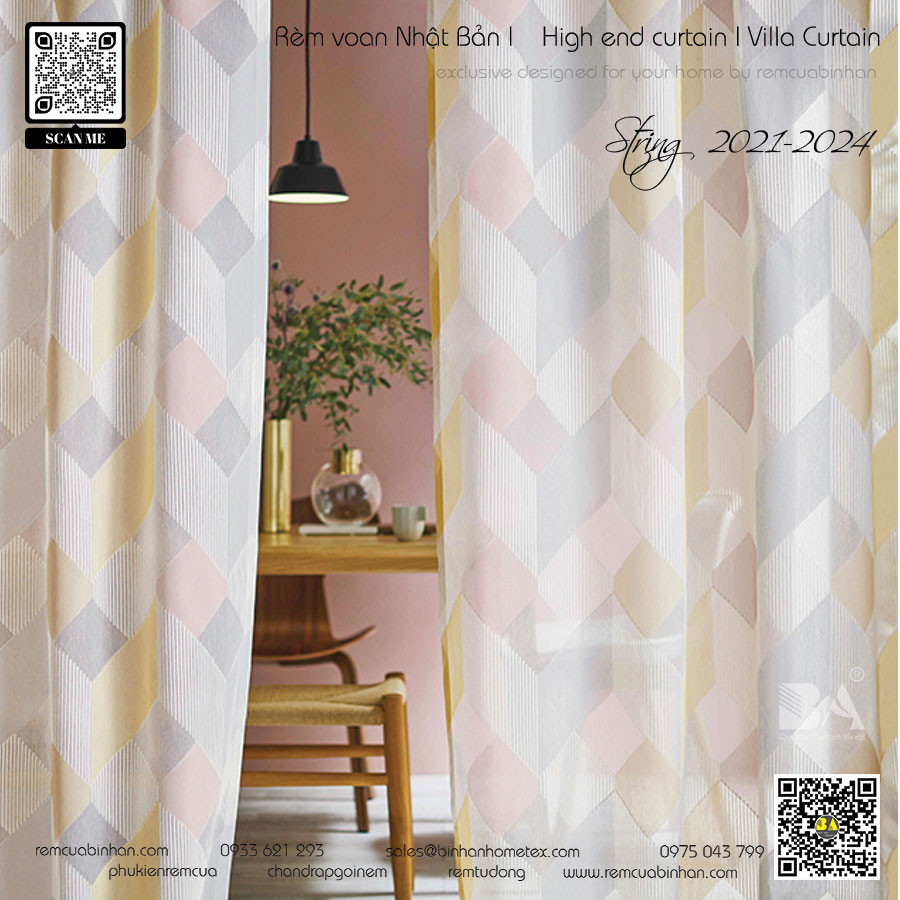 Rèm cửa Bắc Âu Nordic Nhật Bản chất lượng cao | Giá rẻ