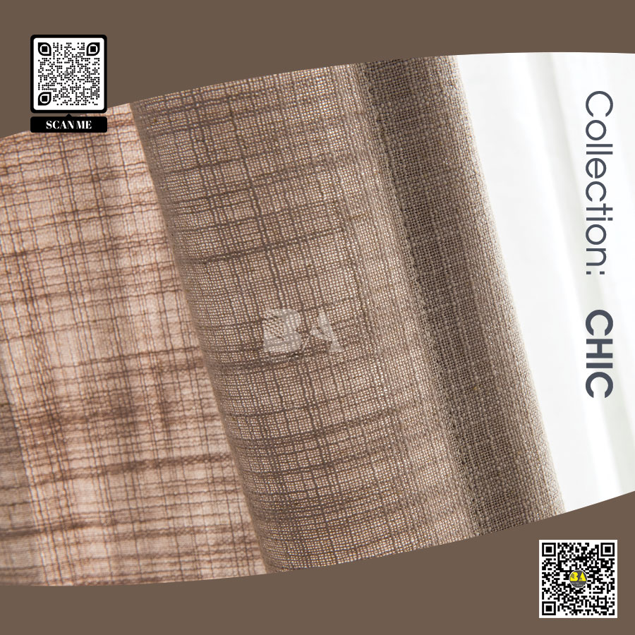 Rèm cửa linen thô mộc natural nhập khẩu | Lấy sáng tự nhiên THE CHIC