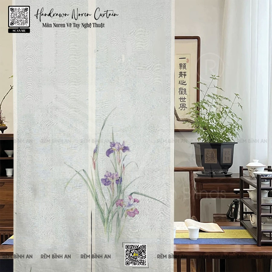 Rèm Cửa Vẽ Tay MY GARDEN - Nghệ Thuật Cao Cấp