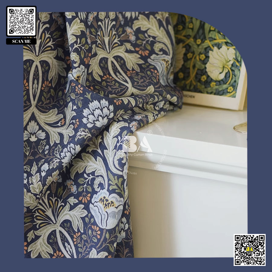 Rèm cửa vintage retro cổ điển - Màn đẹp villa phong cách American Style