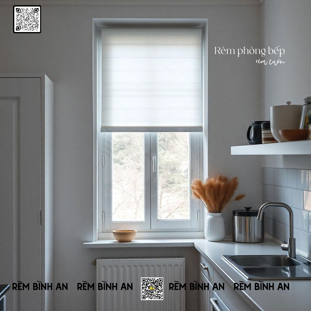 Rèm Cuốn Bếp – Gọn Nhẹ, Chống Nắng, Dễ Vệ Sinh