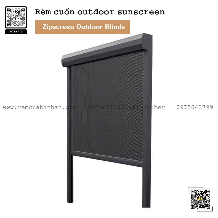 Rèm Cuốn Che Nắng Mưa Ngoại Thất Sân Vườn - Rèm Cửa Bình An