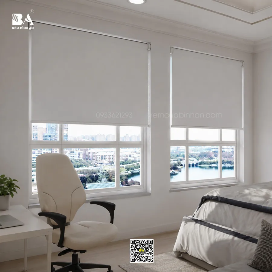 Rèm Cuốn Chống Nắng BASE – 20 Màu Trơn | Rèm Bình An-1