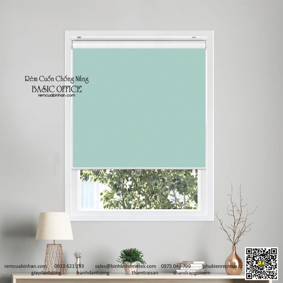 Rèm cuốn chống nắng trơn - Giá rẻ - Bảo hành dài hạn