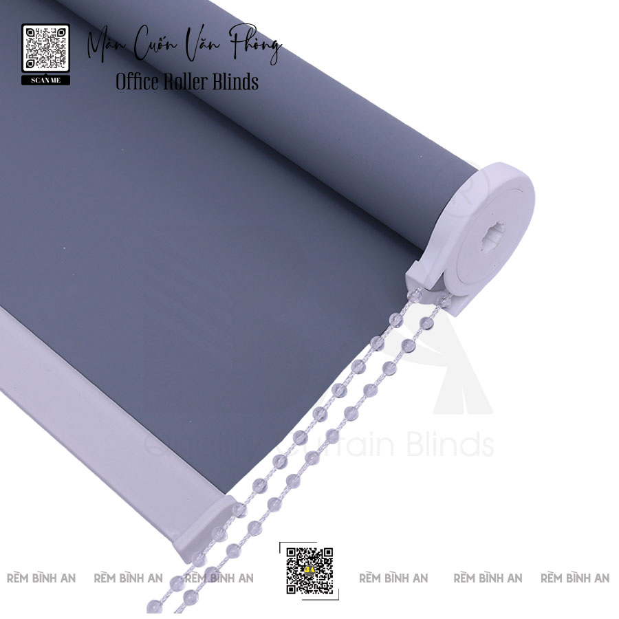Rèm cuốn chống nắng giá rẻ - vải sọc xéo, nhà ở, văn phòng