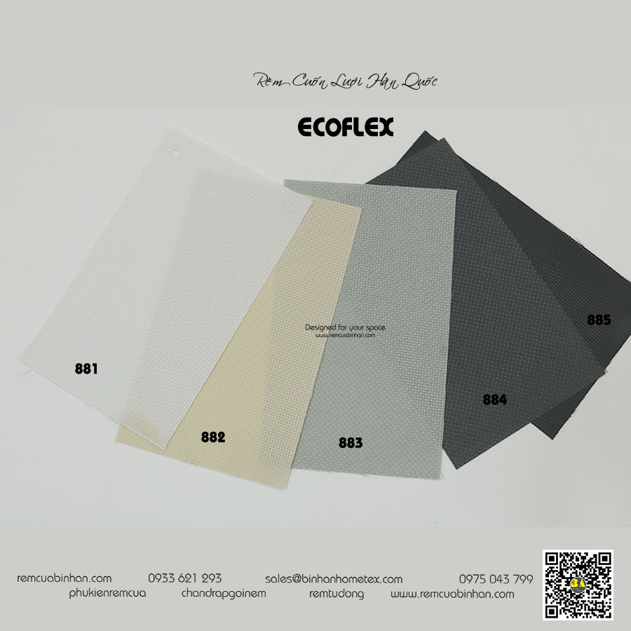 Rèm Cuốn Lưới Hàn Quốc Lấy Sáng Tự Nhiên Màn Cuốn Lưới ECOFLEX